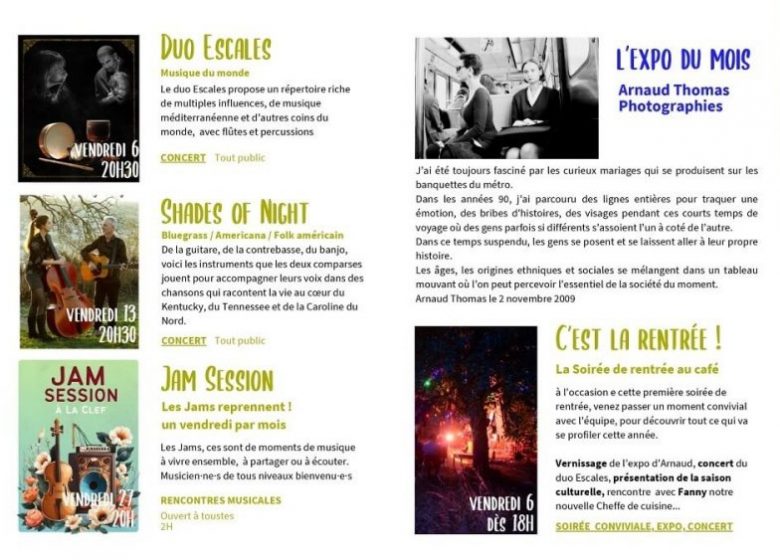 Animations La Clef-Brioude du 24 au 27 septembre