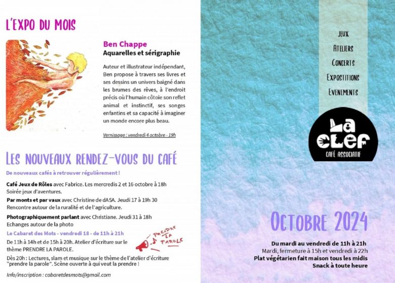 Animations à la Clef du 21 au 26 octobre